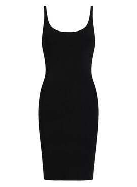 Robe noire en rayonne Calvin Klein Jeans pour femme