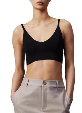 Haut Calvin Klein Jeans en rayonne noir pour femme