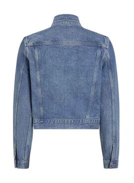 Veste en jean Calvin Klein Jeans Cropped des années 90 pour femme