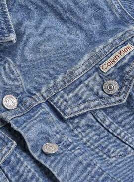 Veste en jean Calvin Klein Jeans Cropped des années 90 pour femme