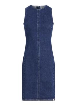 Robe Calvin Klein Jeans Mini Column en denim pour femme