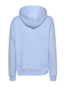 Sweat à capuche Tommy Jeans Linear Hoodie bleu pour femme