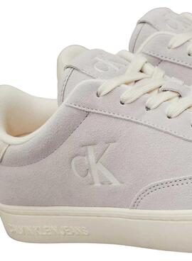 Sneakers Calvin Klein Jeans Classic Cupsole gris pour femme.