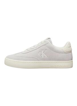 Sneakers Calvin Klein Jeans Classic Cupsole gris pour femme.