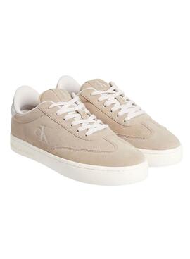 Sneakers Calvin Klein Jeans Classic Cupsole beige pour homme