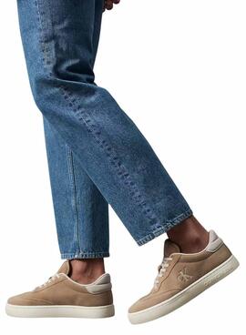 Sneakers Calvin Klein Jeans Classic Cupsole beige pour homme