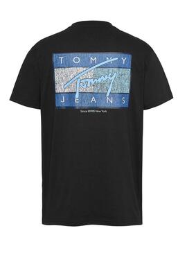 T-shirt Tommy Jeans Flag noir pour homme