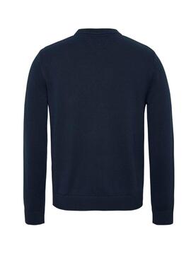 Maillot Tommy Jeans Linear marine pour homme