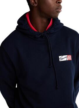 Sweat-shirt Tommy Jeans Graphic marine pour homme