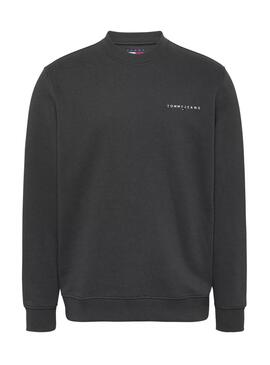 Sweatshirt Tommy Jeans Linear noir pour homme