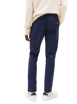 Pantalon Tommy Jeans Scanton bleu marine pour homme.