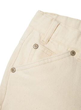 Pantalon en jean Name It Ryan beige pour enfant.