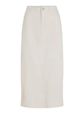Jupe Vila Vinus beige pour femme