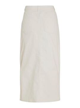 Jupe Vila Vinus beige pour femme