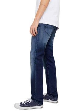 Jean Jack and Jones Mike en denim foncé pour homme
