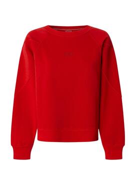 Sweat Pepe Jeans Reese rouge pour femme