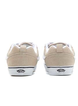 Chaussures Vans Knu Skool beige pour homme