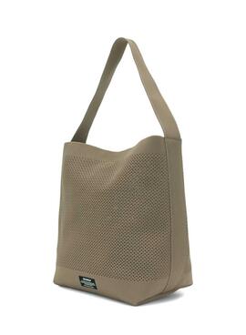 Sac à main Ecoalf Tikaalf seau taupe pour femme