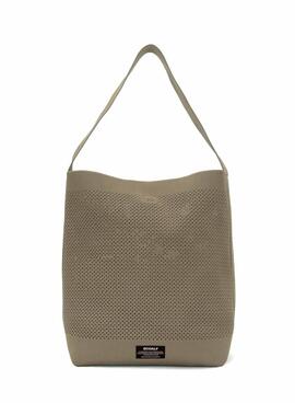 Sac à main Ecoalf Tikaalf seau taupe pour femme