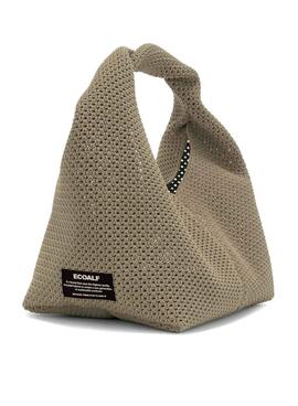 Sac Ecoalf Tikaalf mini taupe pour femme