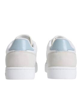 Sneakers Calvin Klein Cupsole Mix blanc pour femme.