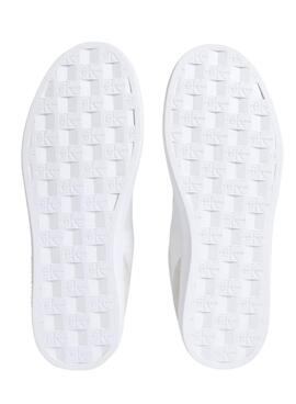 Sneakers Calvin Klein Cupsole Mix blanc pour femme.