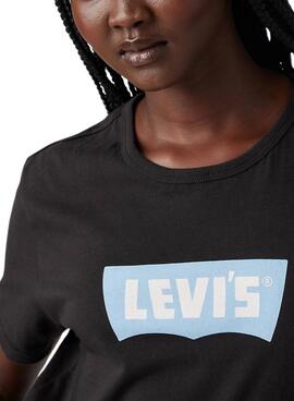 T-shirt Levis Iconic noir pour femme