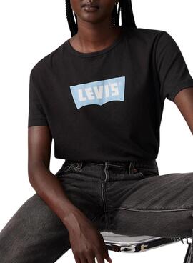 T-shirt Levis Iconic noir pour femme