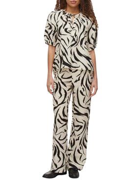 Top Vila Clo beige pour femme