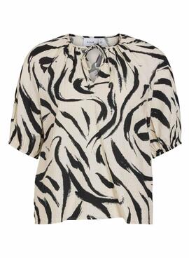 Top Vila Clo beige pour femme