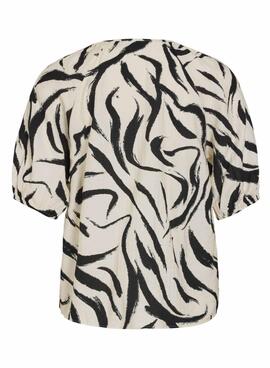 Top Vila Clo beige pour femme
