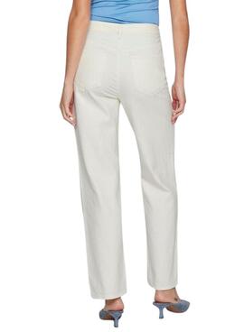 Jeans Vila Kelly blanc pour femme