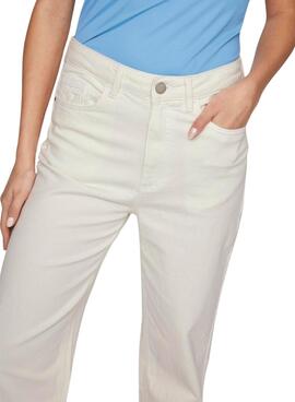 Jeans Vila Kelly blanc pour femme