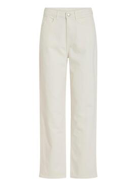 Jeans Vila Kelly blanc pour femme