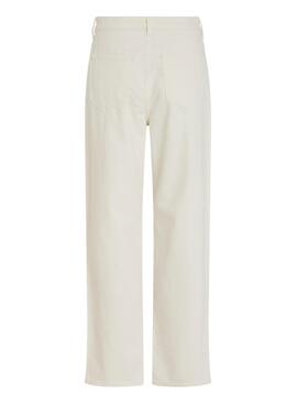 Jeans Vila Kelly blanc pour femme