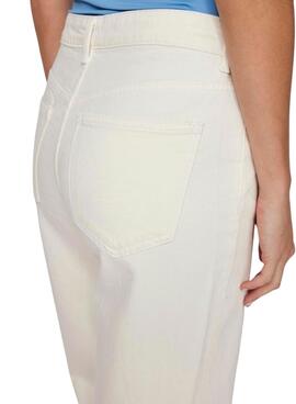 Jeans Vila Kelly blanc pour femme