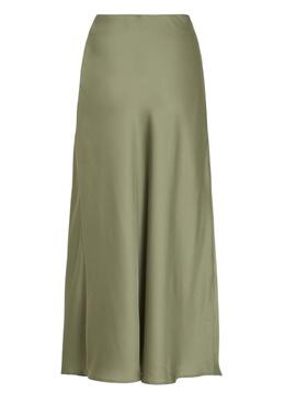 Jupe Vila Ellette verte pour femme