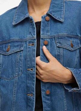 Veste bleue pour femme de la marque Vila Mey.
