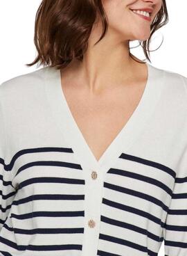 Cardigan Vila Wennie à rayures pour femme