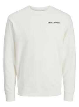 Sweat à capuche Jack and Jones Hawaii beige pour homme