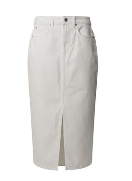 Jupe Pepe Jeans Midi blanc pour femme