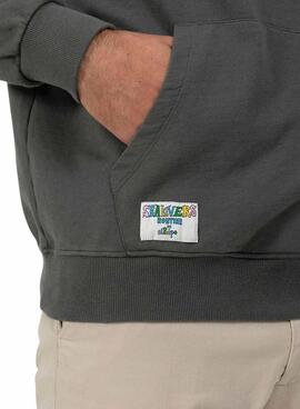 Sweat à capuche El Pulpo Sealovers gris pour homme