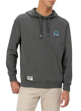 Sweat à capuche El Pulpo Sealovers gris pour homme