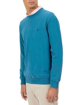 Sudadera El Pulpo bleu saphir pour homme.