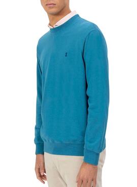 Sudadera El Pulpo bleu saphir pour homme.