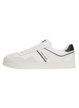 Chaussures Tommy Jeans The Greenwich blanches pour homme.