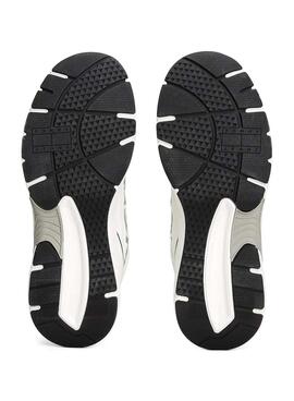 Chaussures Tommy Jeans Archive vertes pour hommes