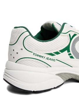 Chaussures Tommy Jeans Archive vertes pour hommes