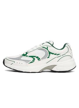 Chaussures Tommy Jeans Archive vertes pour hommes
