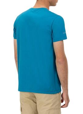T-shirt Le Pupo Logo bleu pour hommes
